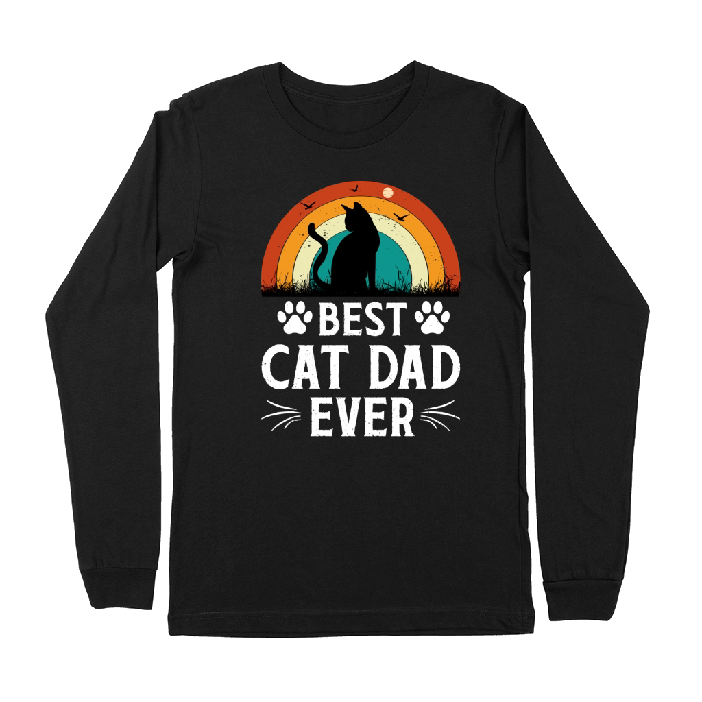 Best Cat Dad Ever Premium Long Sleeve