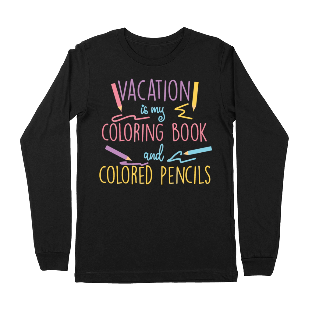 Coloring crayons holiday Premium Long Sleeve