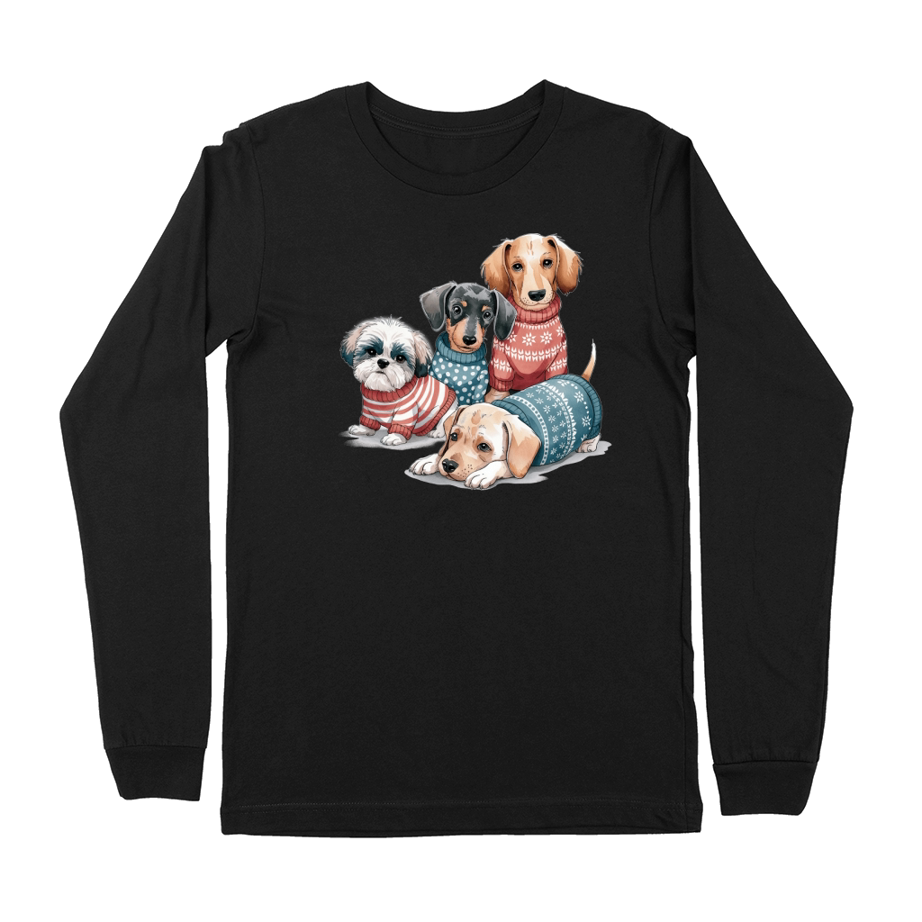 Dog Watercolor Bundle Premium Long Sleeve