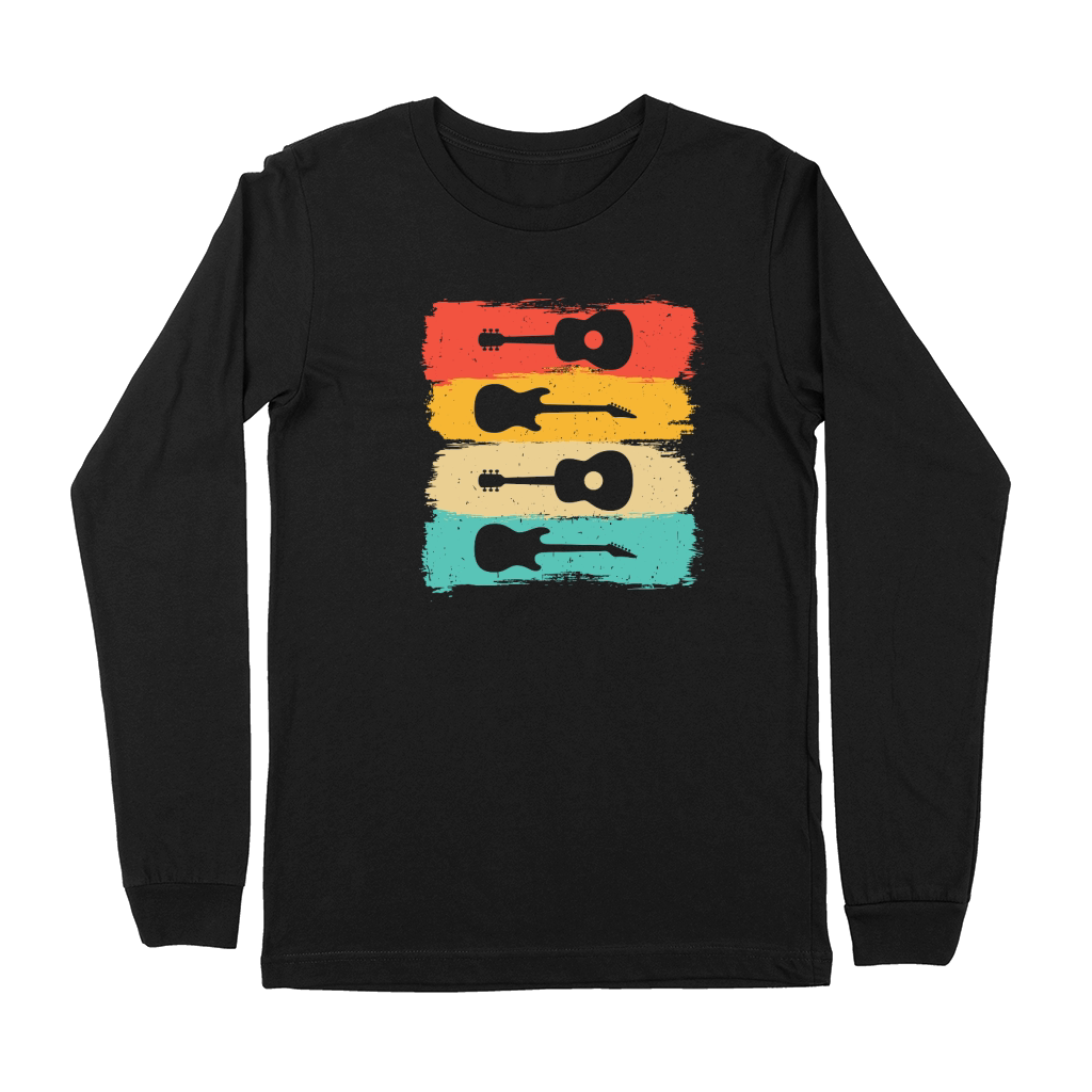 Music Design Vintage Musician Premium Long Sleeve
