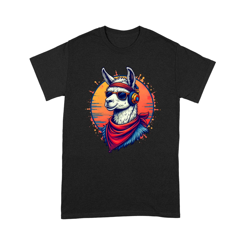 Llama Music Lover Premium T-shirt