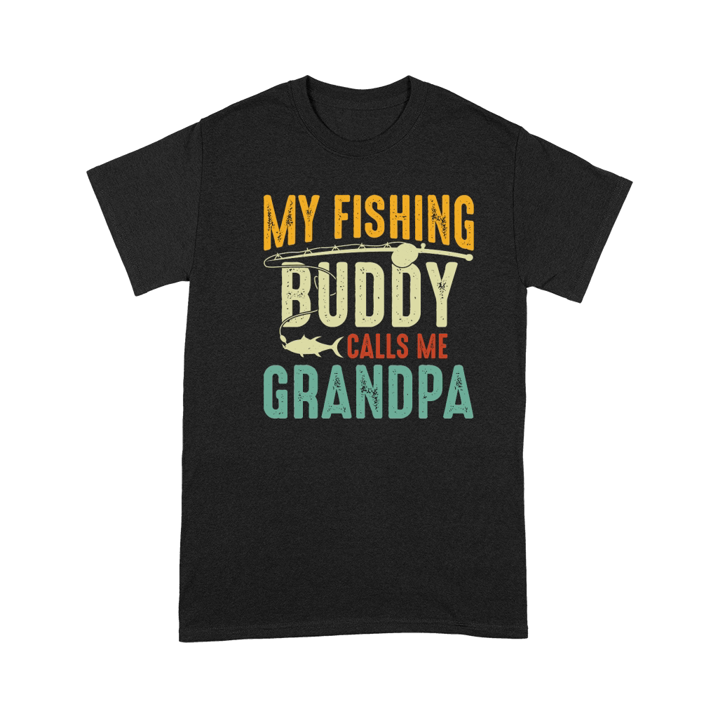 Fishing Grandpa Premium T-shirt - Designed by yeetboy