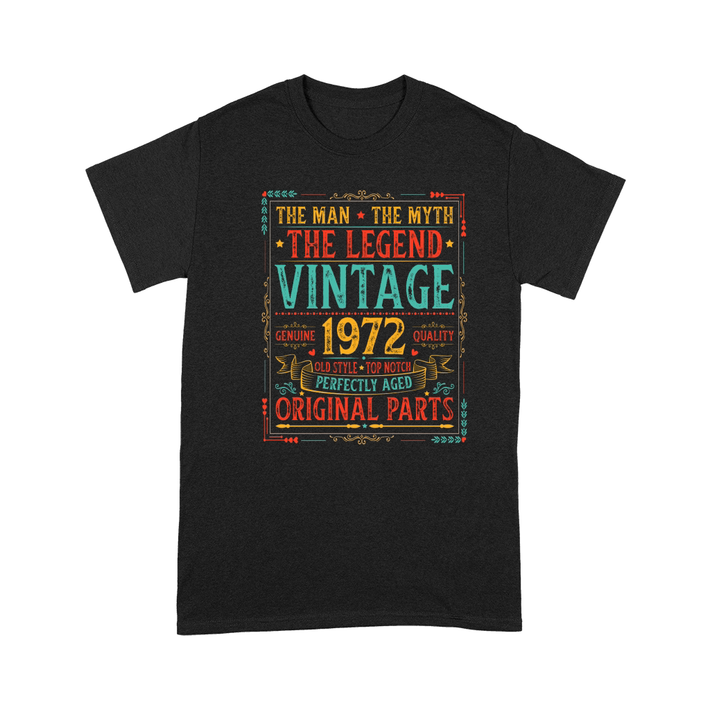 The Man The Myth The Legend Vintage 1972 50th Birthday T Shirt Design (1) Premium T-shirt
