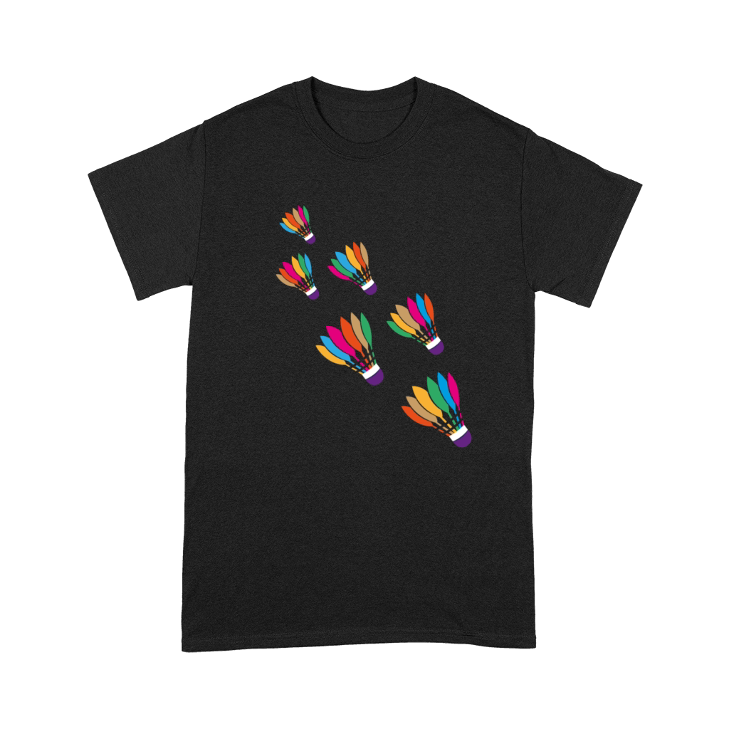 Watercolor Badminton Shuttlecock Racket Sport Premium T-shirt