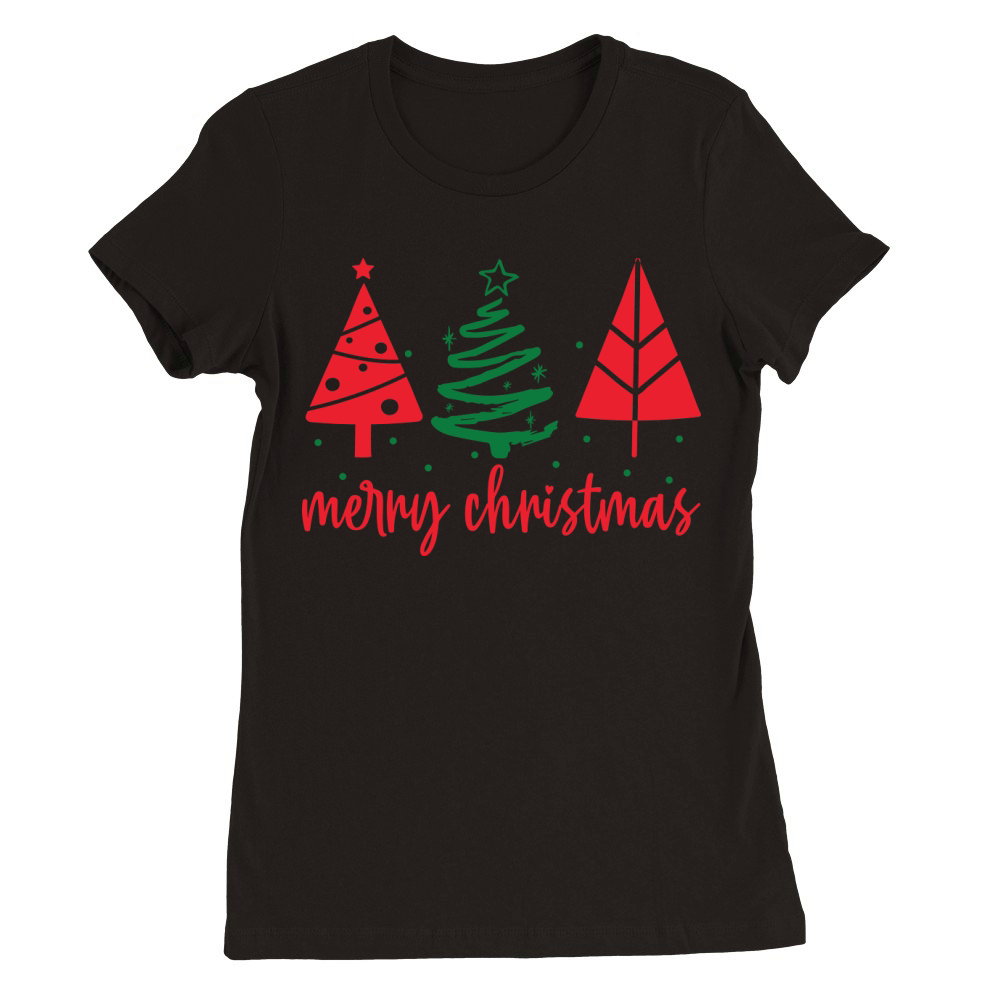 Merry chritmas 44 06 Premium Womens Crewneck T-shirt