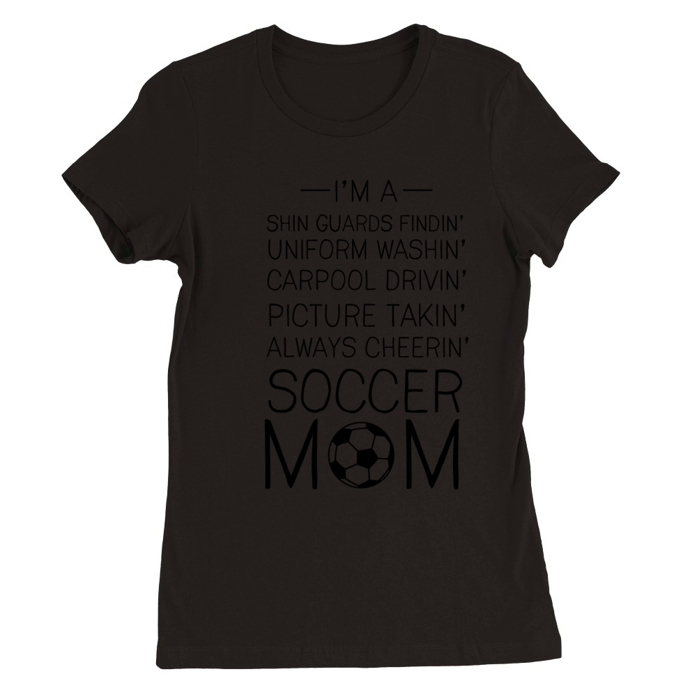 Soccer Mom Checklist Premium Womens Crewneck T-shirt