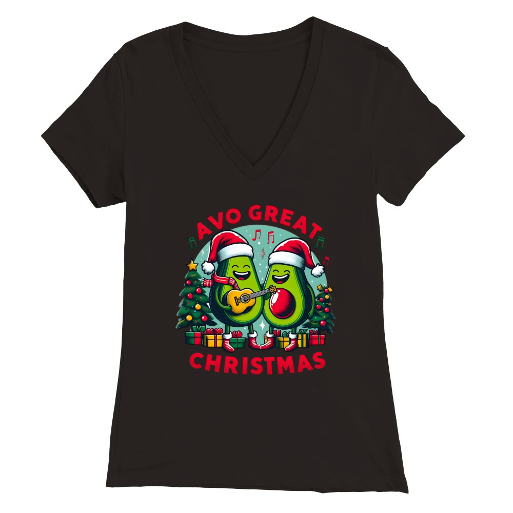 Avo Great Christmas Premium Womens V-Neck T-shirt