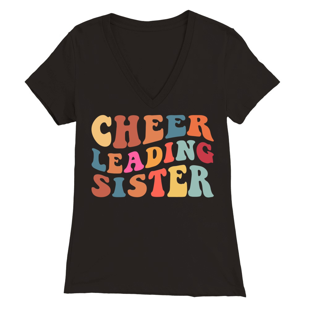 Cheerleading Sister Premium Womens V-Neck T-shirt
