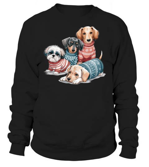 Dog Watercolor Bundle Sweatshirt Unisex