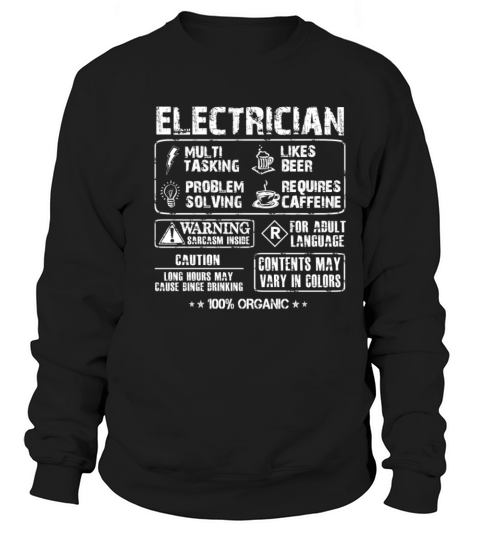Electrician - Multi tasking electrician cool tee Sweatshirt Unisex