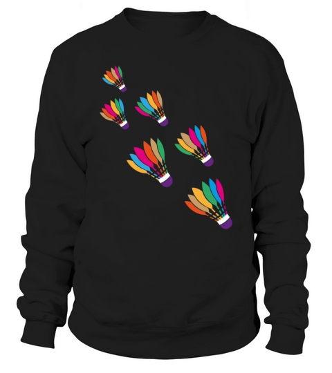Watercolor Badminton Shuttlecock Racket Sport Sweatshirt Unisex