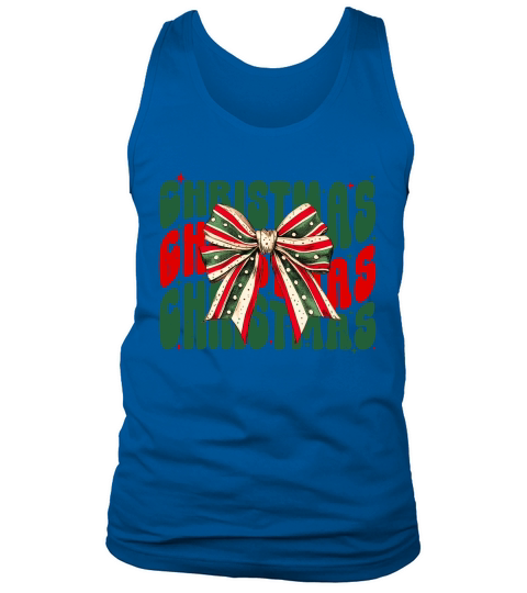 Christmas bow Tank Top Unisex