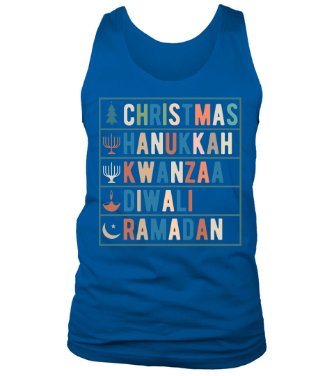 Christmas Hanukkah Kwanzaa Diwali Ramadan Tank Top Unisex