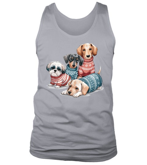 Dog Watercolor Bundle Tank Top Unisex