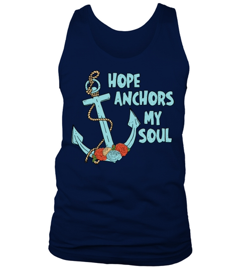 Hope Anchors My Soul Floral Tank Top Unisex