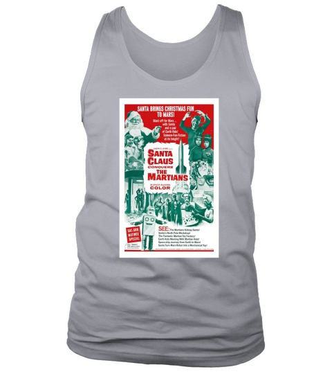 Santa Claus Conquers The Martians Vintage Film Post Tank Top Unisex