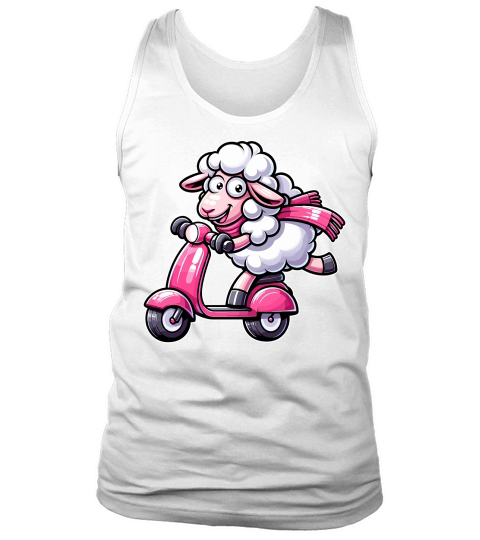 Sheep Riding Scooter 1 Tank Top Unisex