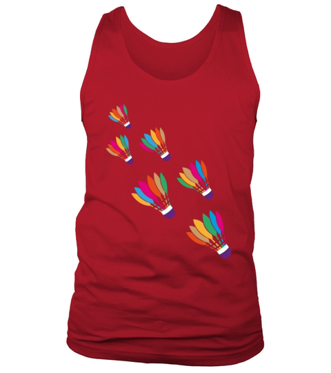 Watercolor Badminton Shuttlecock Racket Sport Tank Top Unisex