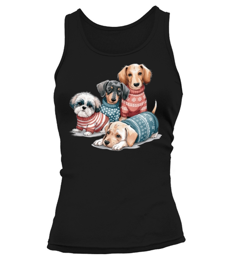 Dog Watercolor Bundle Tank top Woman