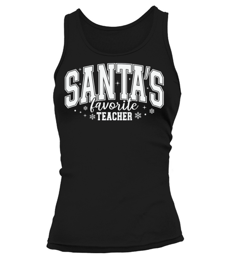 SantasFavoriteTeacherWhite Tank top Woman