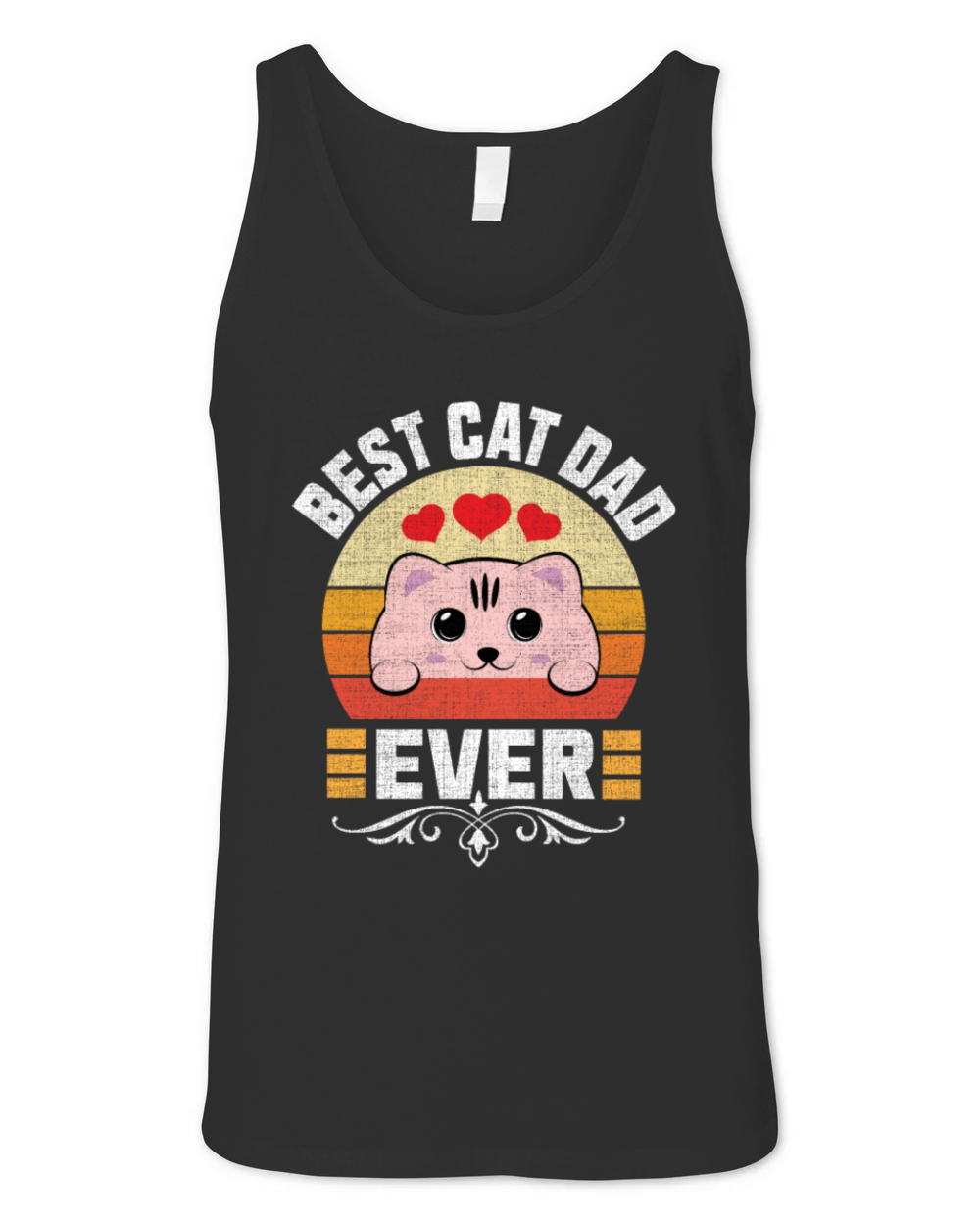 Best Cat Dad Ever Unisex Jersey Tank