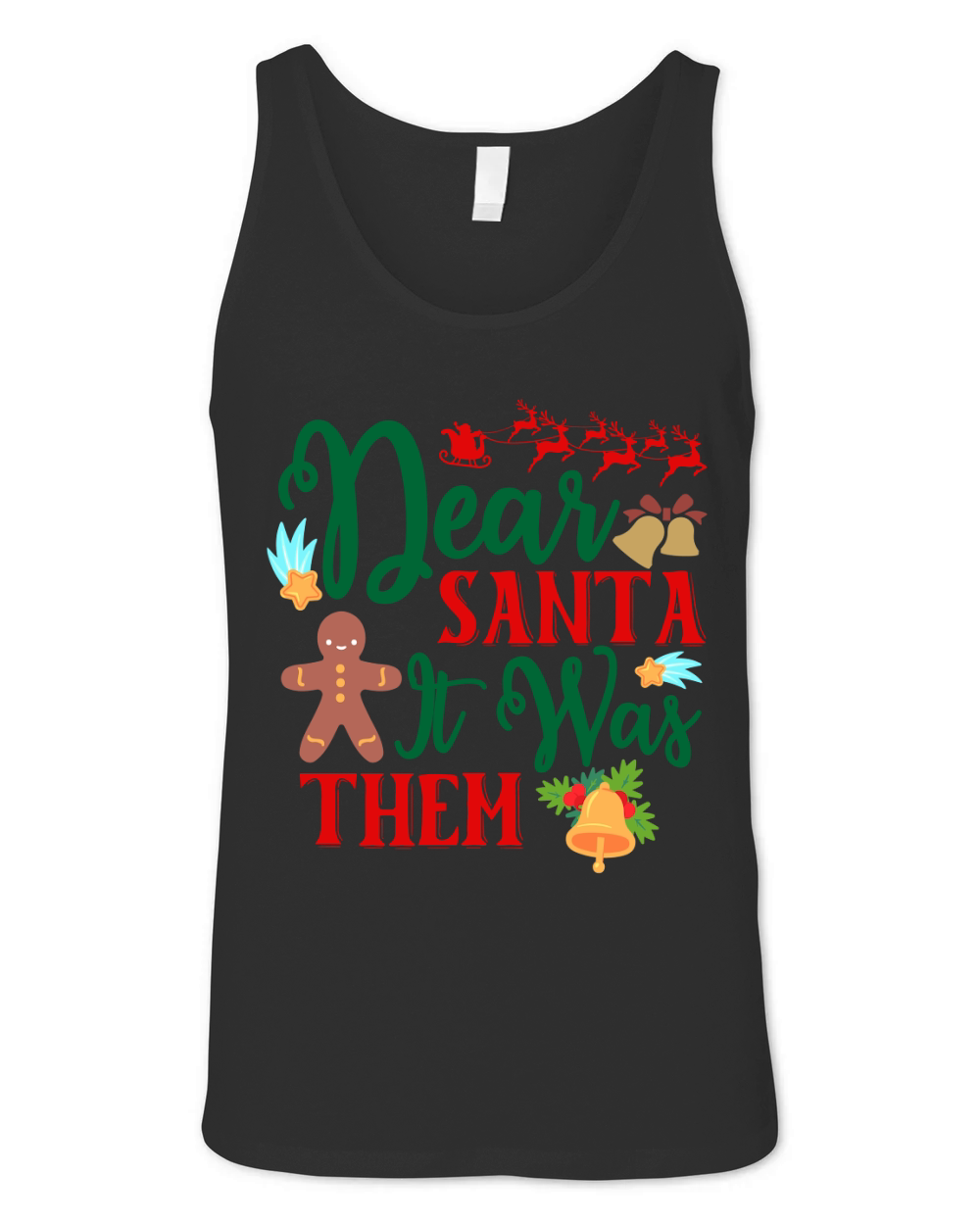 Dear Santa It Was Them Unisex Jersey Tank