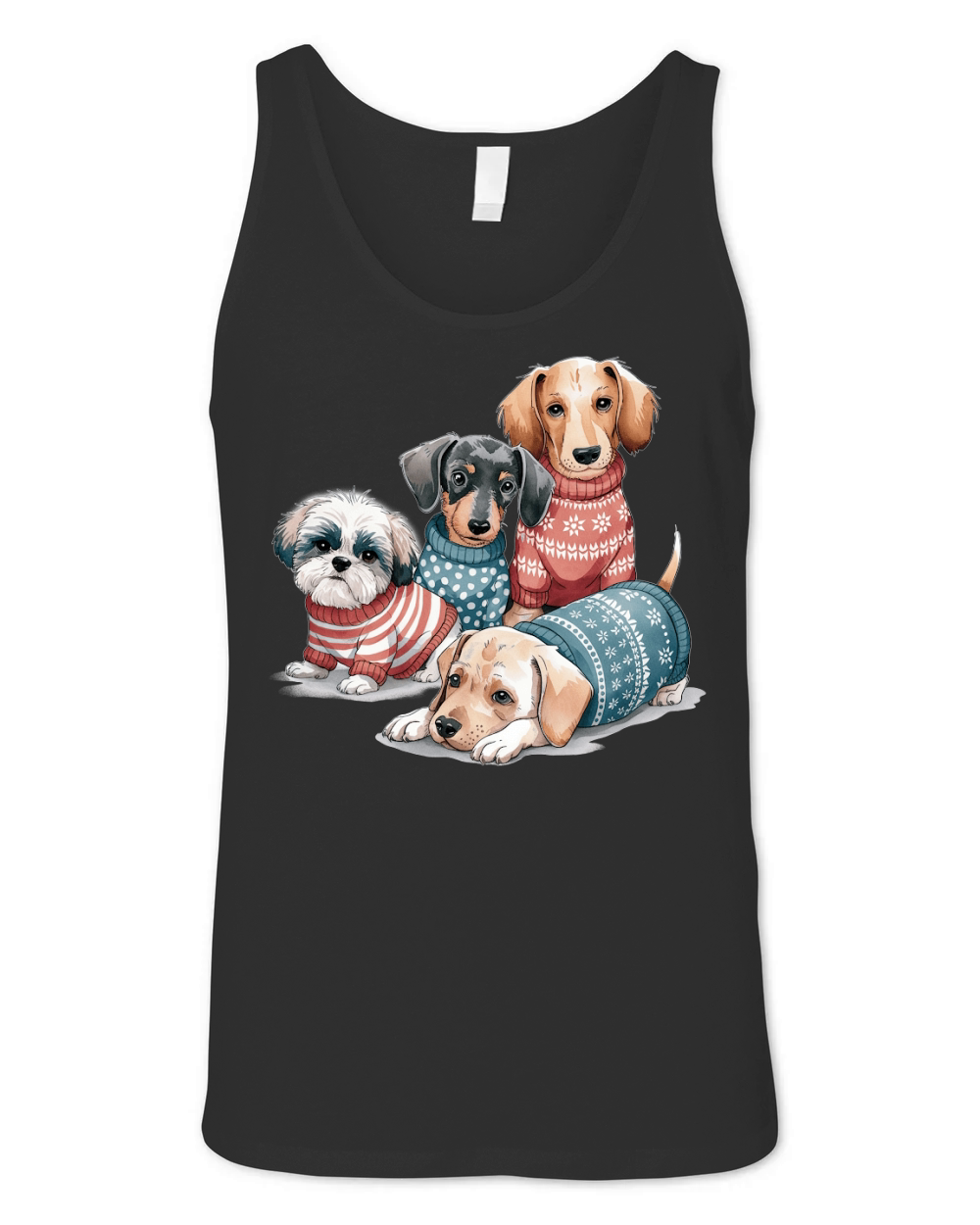 Dog Watercolor Bundle Unisex Jersey Tank