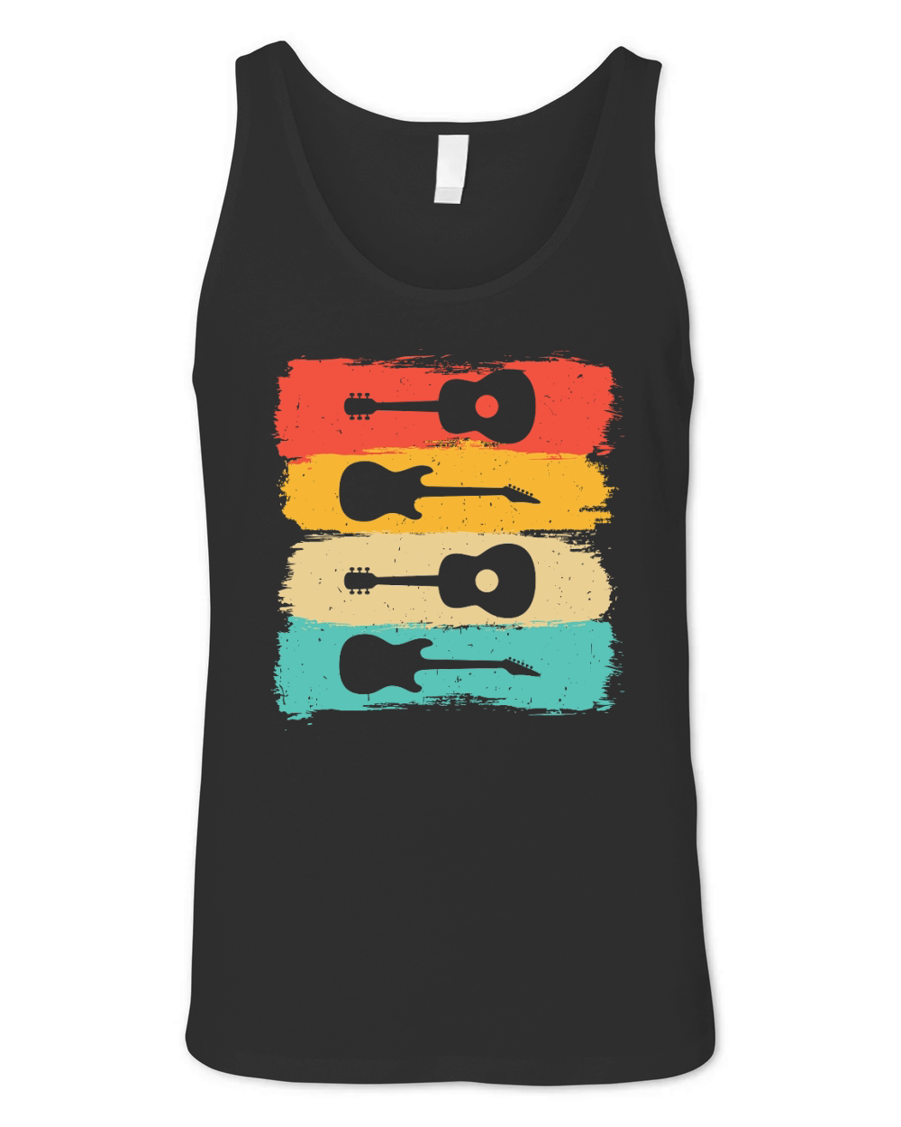 Music Design Vintage Musician Unisex Jersey Tank