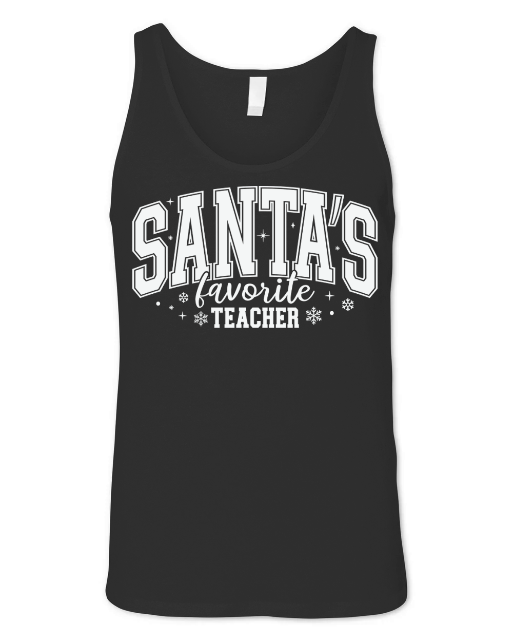SantasFavoriteTeacherWhite Unisex Jersey Tank