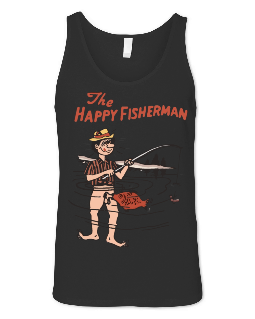 the happy fisherman Unisex Jersey Tank