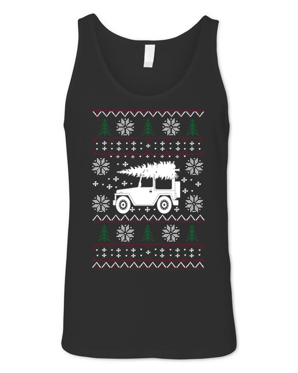 Ugly Christmas Jeeper Unisex Jersey Tank