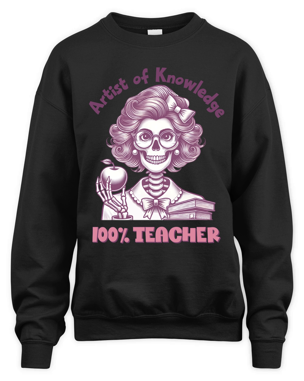 100% Teacher04 Unisex Premium Crewneck Sweatshirt