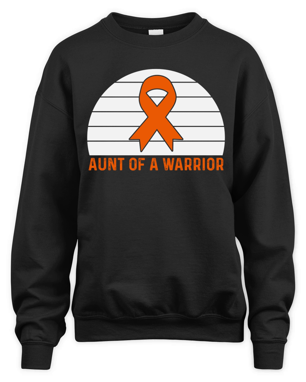 Aunt Of A Warrior Unisex Premium Crewneck Sweatshirt