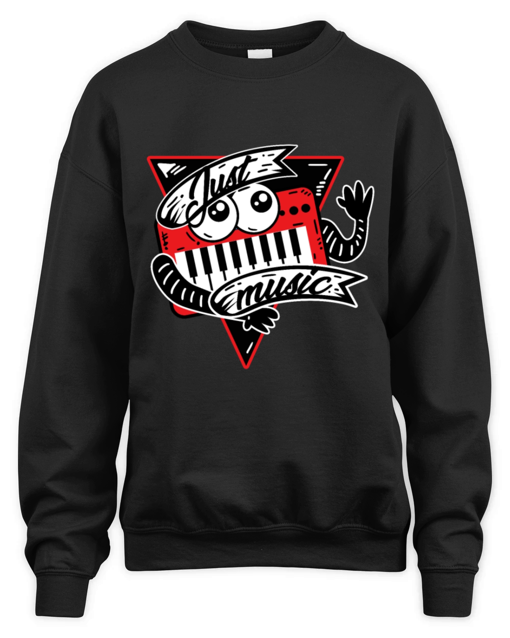 Just music - Keyboard Synthesizer Unisex Premium Crewneck Sweatshirt