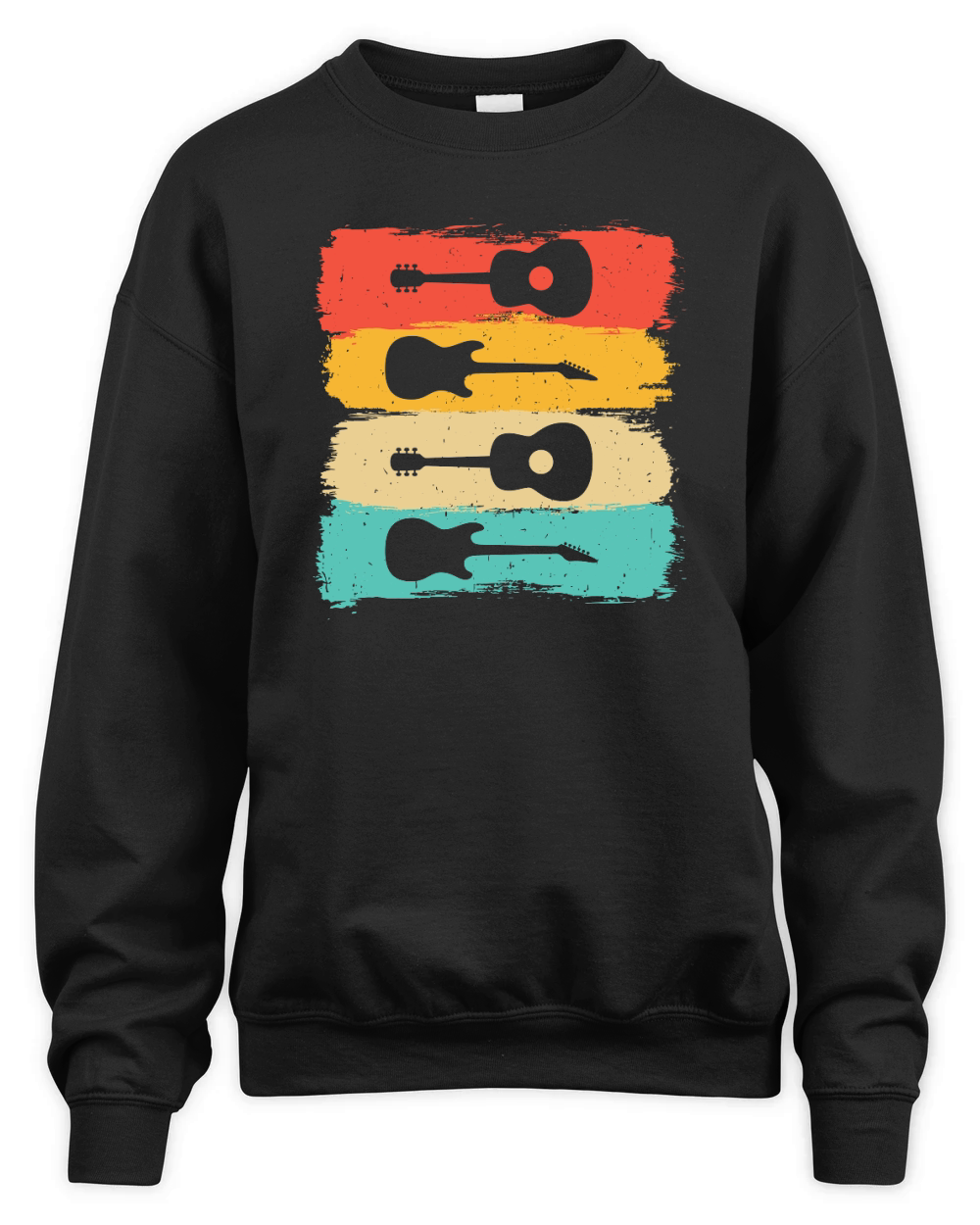 Music Design Vintage Musician Unisex Premium Crewneck Sweatshirt