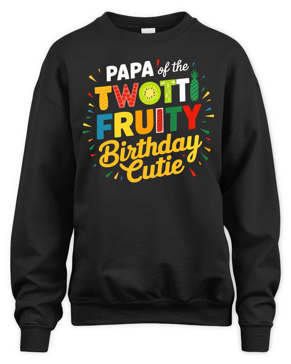 Papa of the twotti fruity birthday cutie Unisex Premium Crewneck Sweatshirt