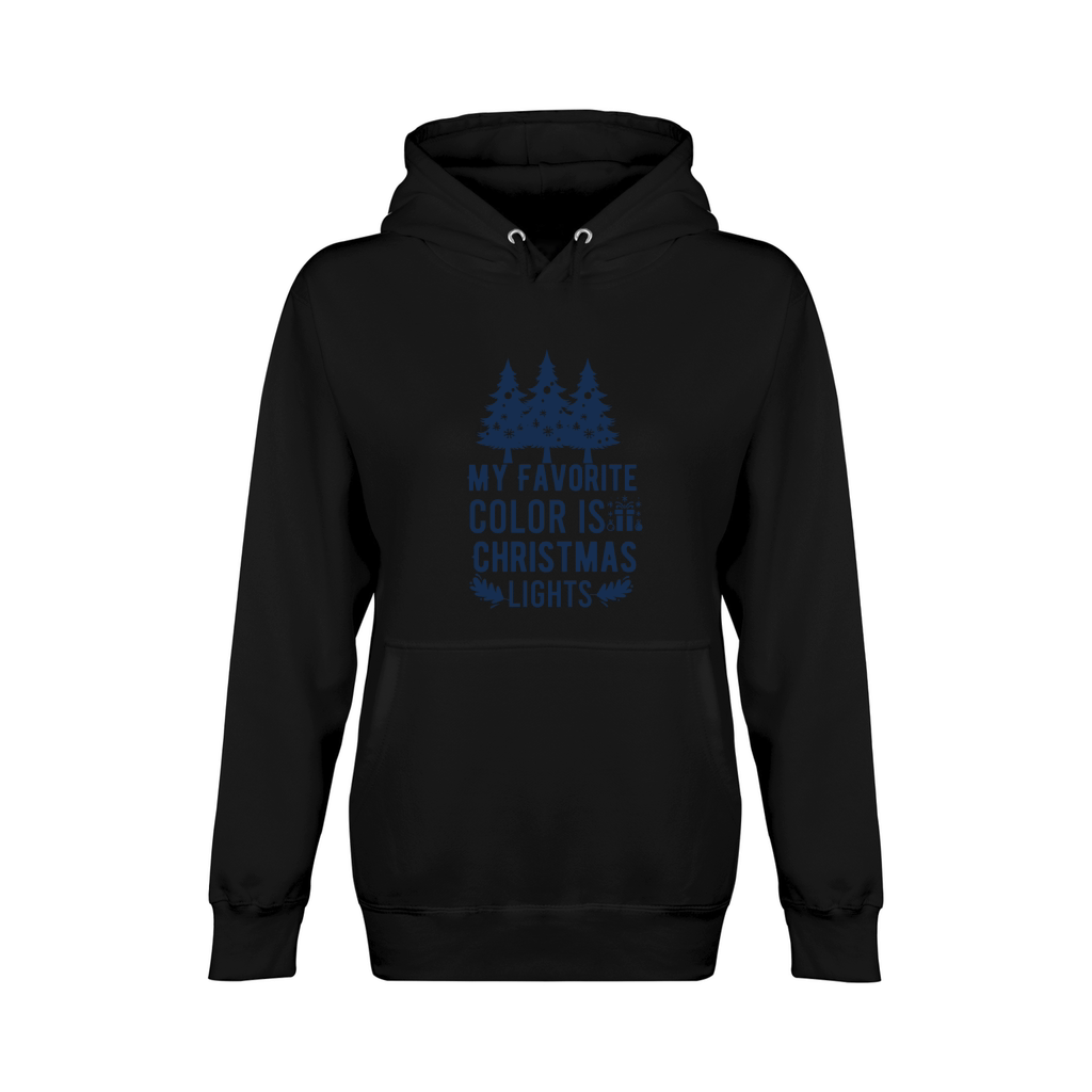 My Favorite Color is Christmas Lights Unisex Premium Pullover Hoodie