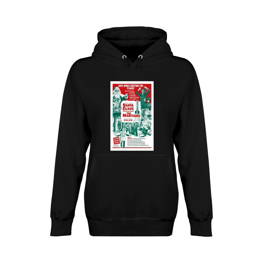 Santa Claus Conquers The Martians Vintage Film Post Unisex Premium Pullover Hoodie