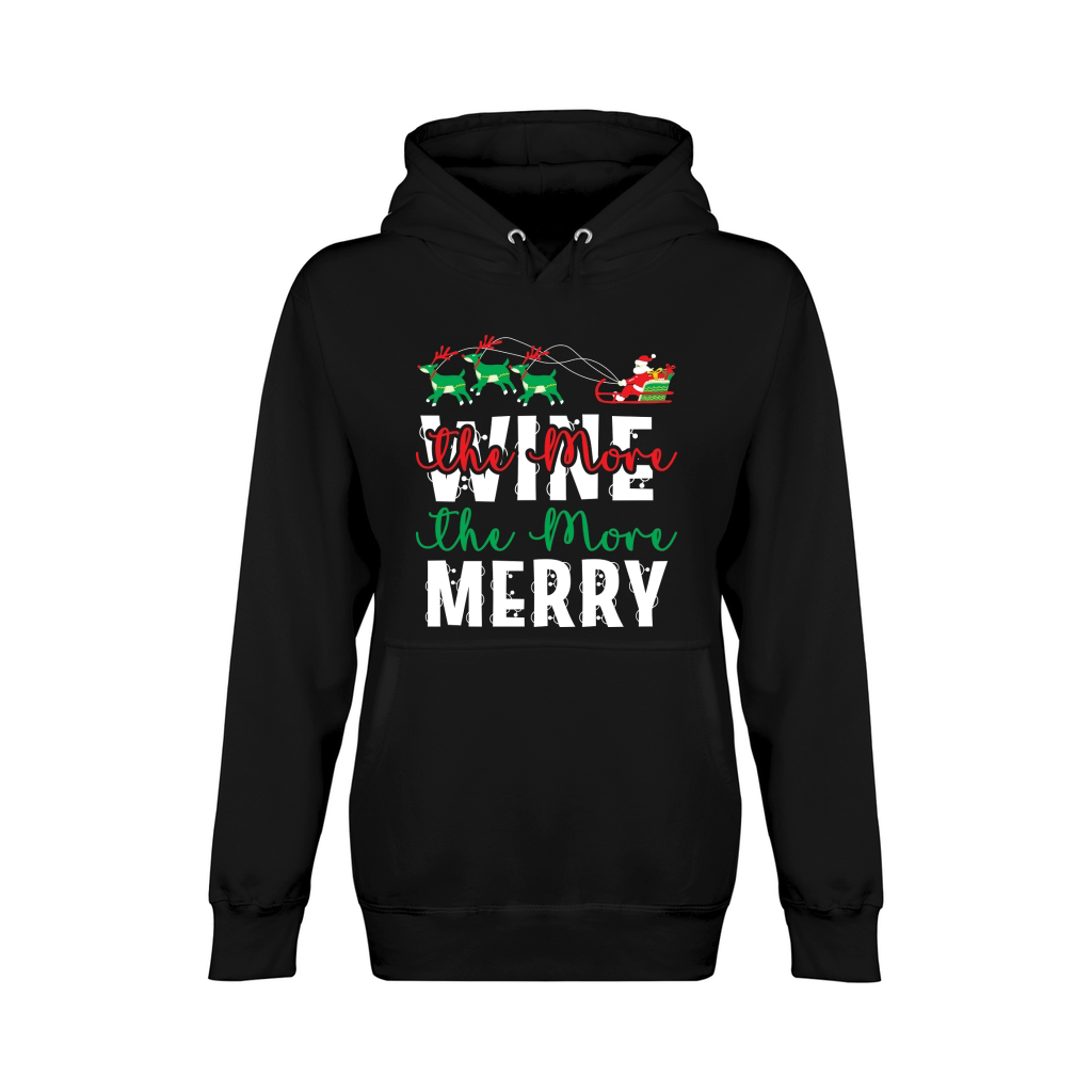 The More Wine the More Merry 15 Unisex Premium Pullover Hoodie