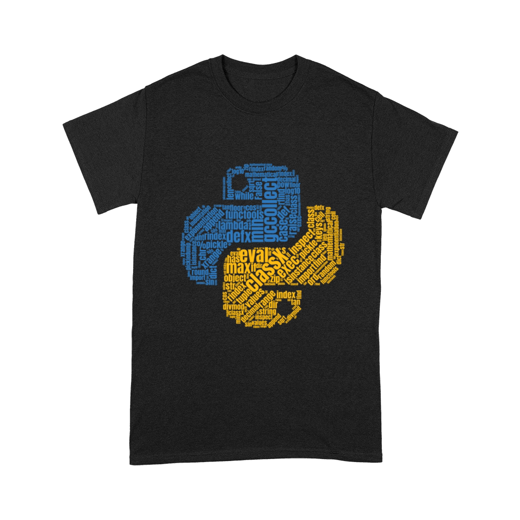 Python Logo WordCloud Shirt for Programmers Unisex T-Shirt