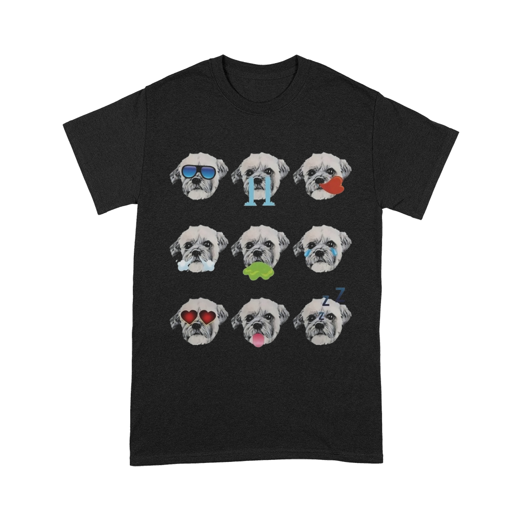 SHICHON Dog Nine Emotions Face Funny T-Shirt Gift Unisex T-Shirt