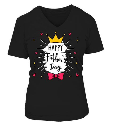 Fathers Day - HAPPY Fathers Day V-neck T-Shirt Woman