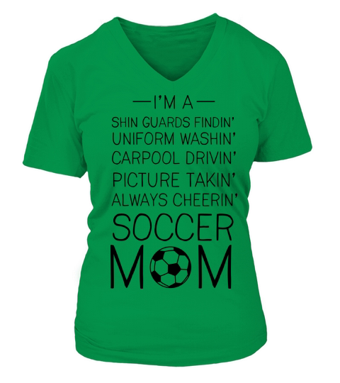 Soccer Mom Checklist V-neck T-Shirt Woman