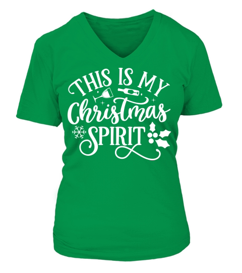 This is my Christmas spirit V-neck T-Shirt Woman