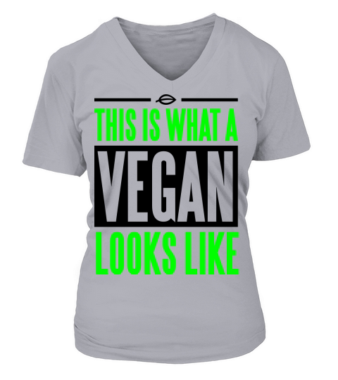 This is what a vegan looks like V-neck T-Shirt Woman
