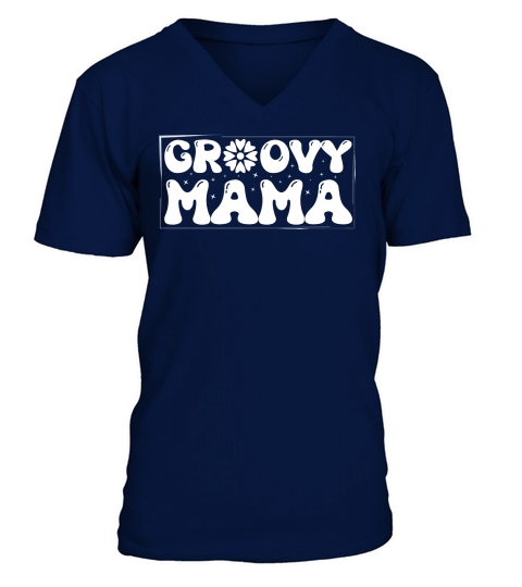 Groovy Mama (2) V-Neck T-shirt