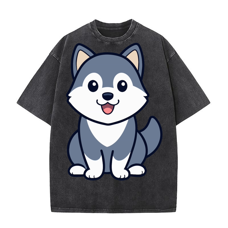 Alaskan Malamute 04 Washed T-Shirt