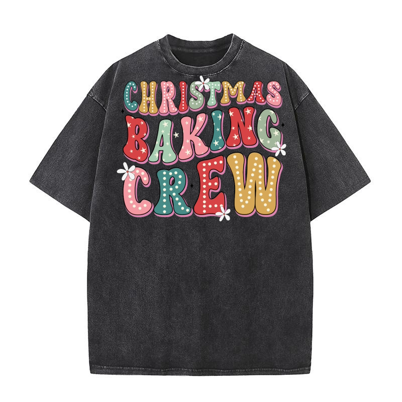 Christmas baking crew 03 Washed T-Shirt