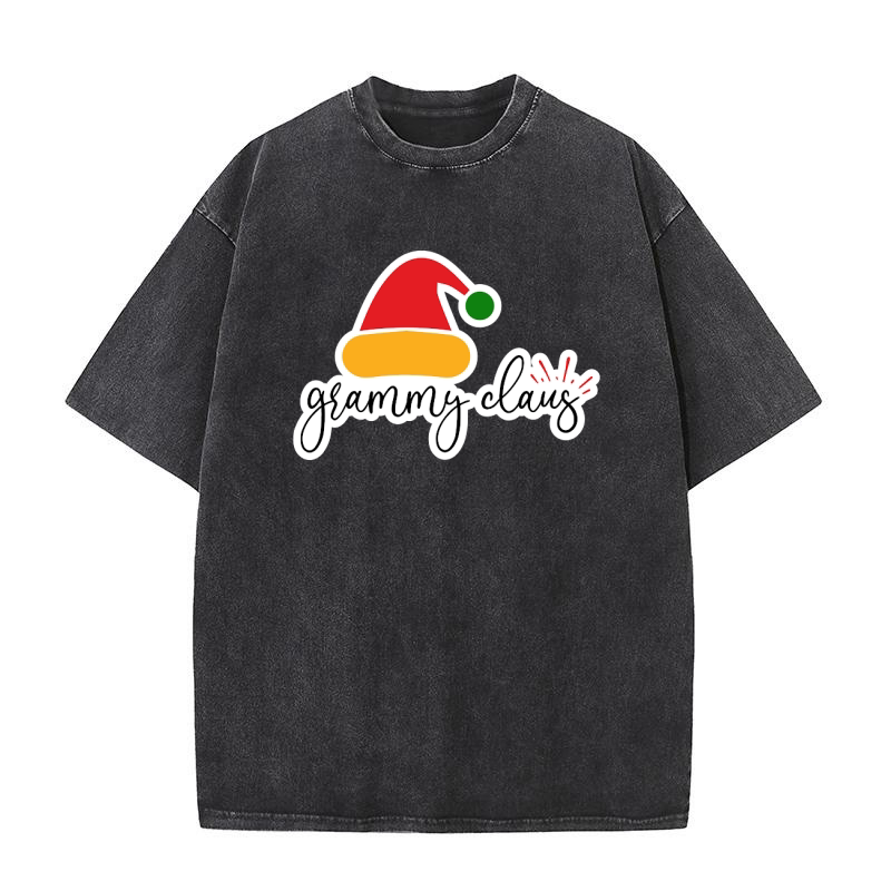 Grammy Claus Washed T-Shirt