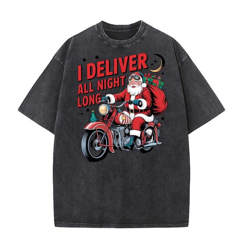 I deliver all night long Washed T-Shirt